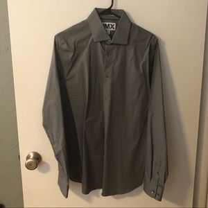 Express Steel Grey Button-up